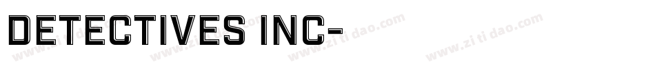 Detectives Inc字体转换